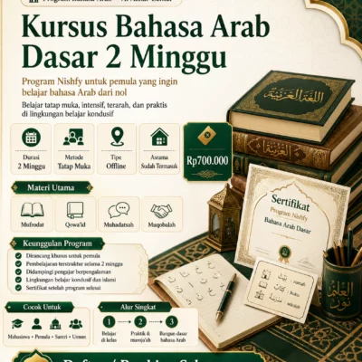 Kursus Bahasa Arab Dasar 2 Minggu