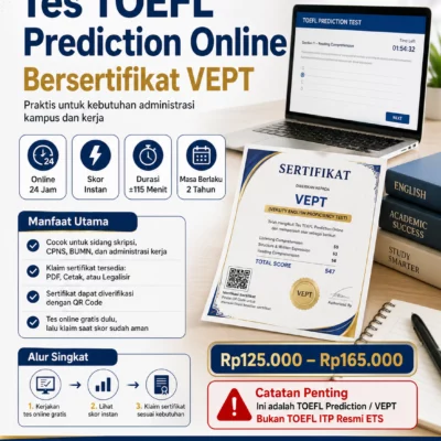 Tes Prediction Online Bersertifikat VEPT