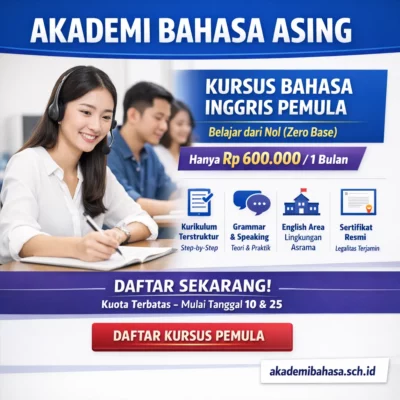 Kursus Bahasa Inggris Pemula Akademi