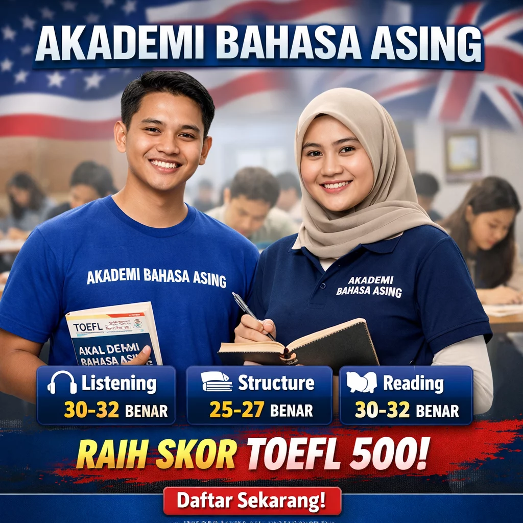 500 arus enar erapa png – Akademi Bahasa Asing TOEFL ITP 500 Harus Benar Berapa