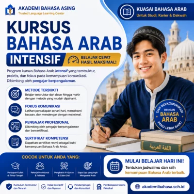 Kursus Bahasa Arab Intensif 1 Bulan