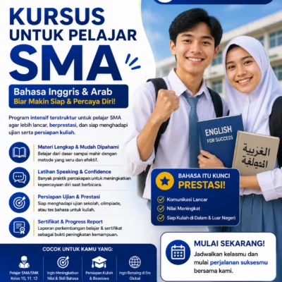 Kursus Bahasa Inggris SMA 1 Bulan
