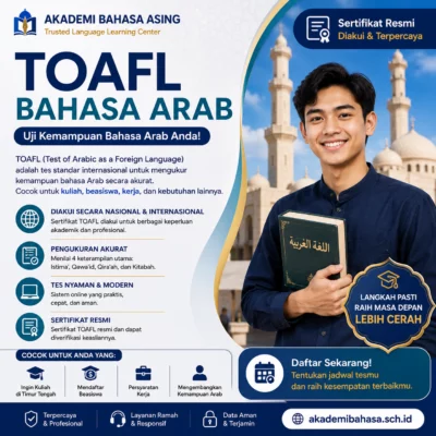 Tes TOAFL Resmi Bersertifikat
