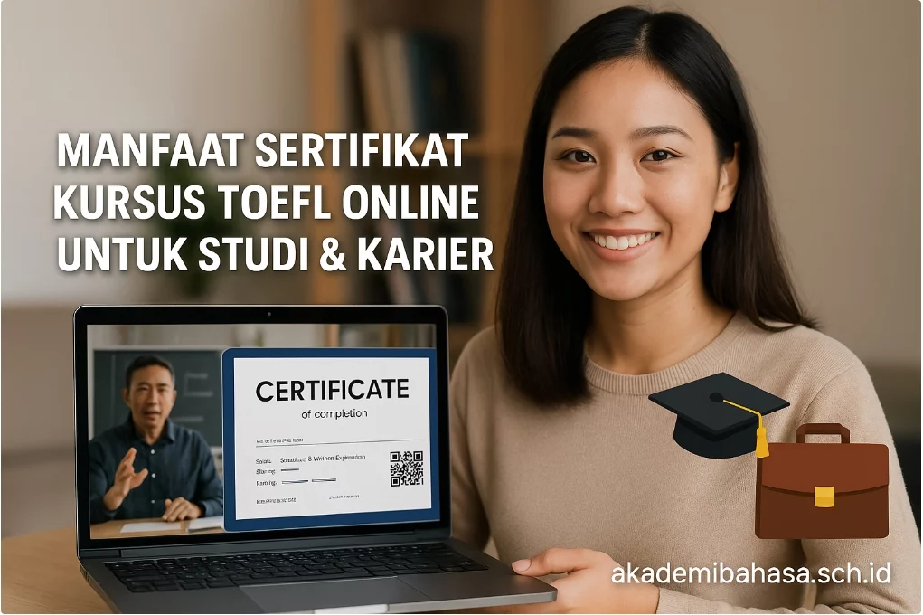 manfaat sertifikat kursus toefl online untuk studi karier dari akademi bahasa asing – Akademi Bahasa Asing Manfaat Sertifikat Kursus Toefl Online Untuk Studi Karier Dari Akademi Bahasa Asing