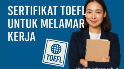 Sertifikat TOEFL untuk Melamar Kerja Akademi Bahasa Sertifikat Toefl Untuk Melamar Kerja Bersama Akademi Bahasa Asing