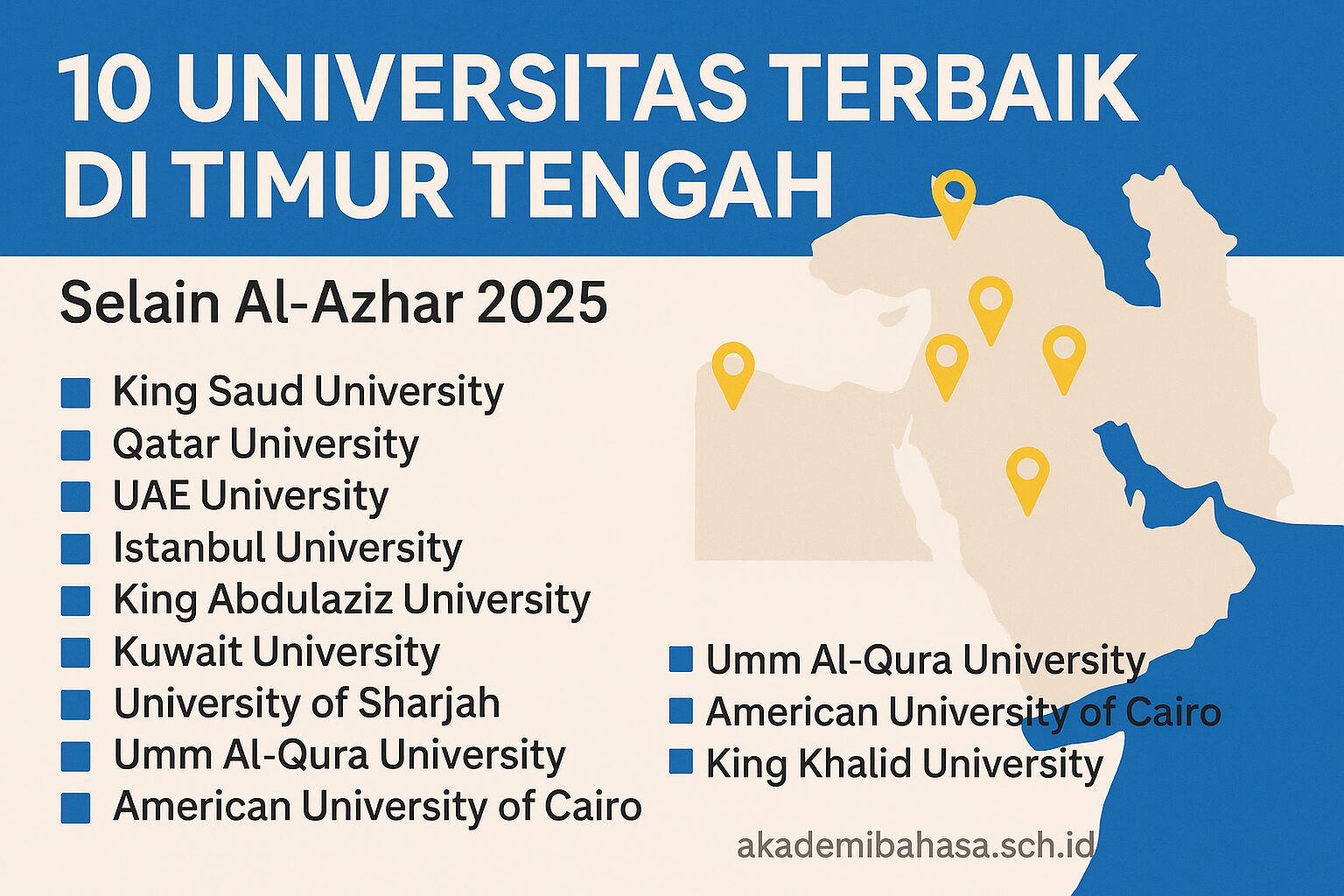 10 universitas terbaik di timur tengah selain al azhar 2025 – Akademi Bahasa Asing 10 Universitas Terbaik Di Timur Tengah Selain Al Azhar 2025