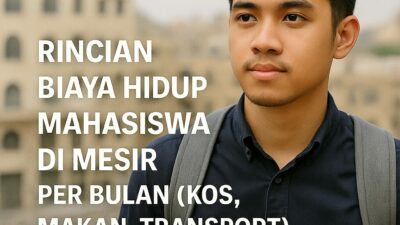 Rincian Biaya Hidup Mahasiswa di Mesir per Bulan (Kos, Makan, Transport) Akademi Bahasa Rincian Biaya Hidup Mahasiswa Di Mesir Per Bulan Kos Makan Transport