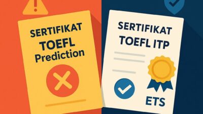 Hati-Hati! Sertifikat TOEFL Prediction Tidak Berlaku untuk LPDP 2025 Akademi Bahasa Sertifikat Toefl Prediction Vs Resmi Lpdp 2025