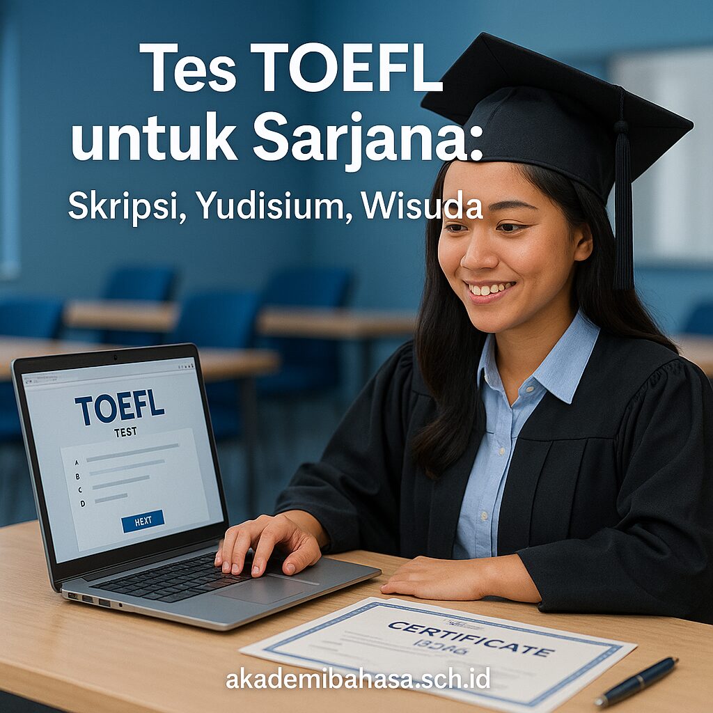 Tes TOEFL untuk Keperluan Sarjana S1: Skripsi, Yudisium, dan Wisuda Akademi Bahasa Tes Toefl Untuk Keperluan Sarjana
