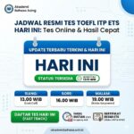 jadwal resmi tes toefl itp ets untuk hari ini – Akademi Bahasa Asing Jadwal Resmi Tes Toefl Itp Ets Untuk Hari Ini