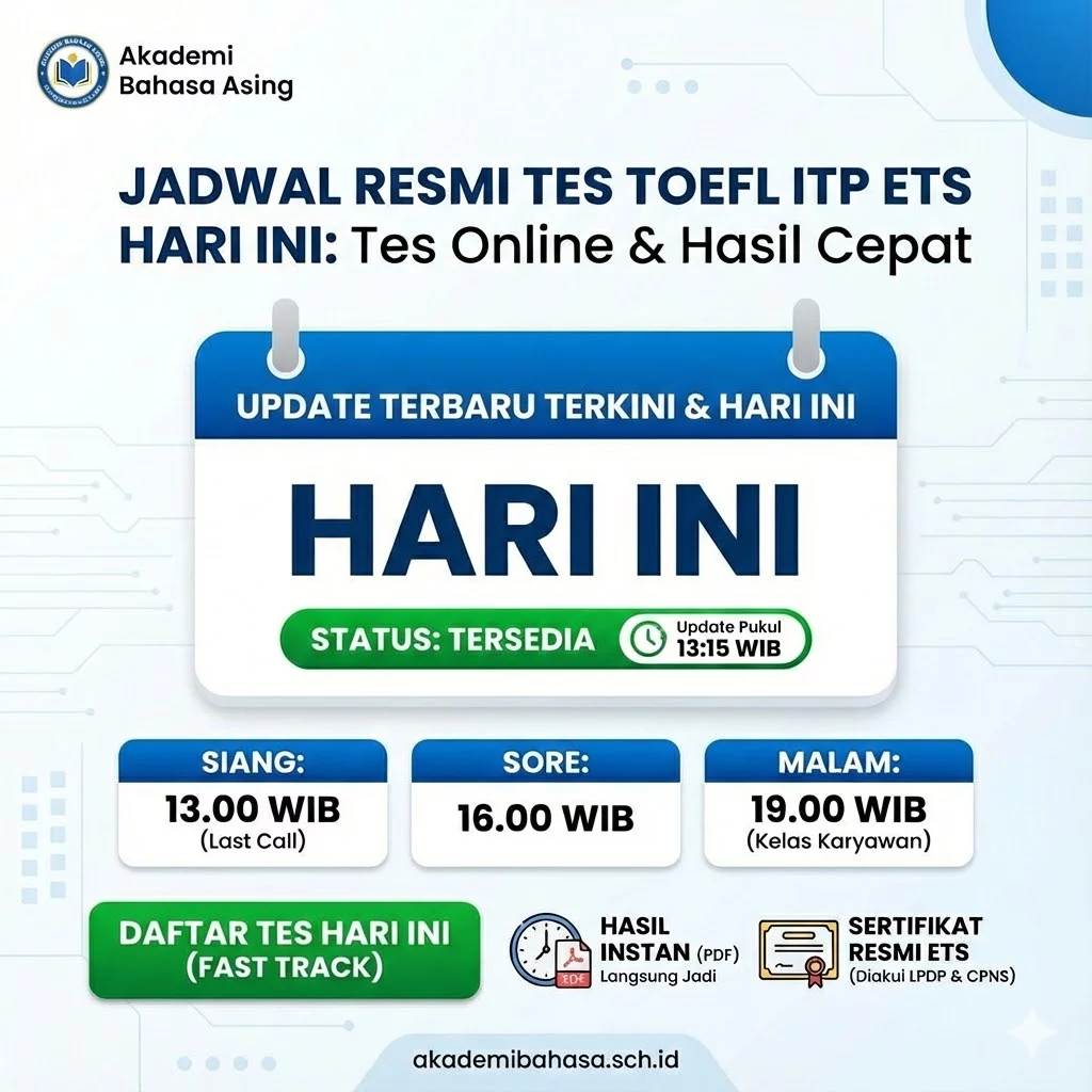 jadwal resmi tes toefl itp ets untuk hari ini – Akademi Bahasa Asing Jadwal Resmi Tes Toefl Itp Ets Untuk Hari Ini