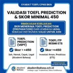syarat toefl cpns bkn validasi toefl prediction skor minimal 450 – Akademi Bahasa Asing Syarat Toefl Cpns Bkn Validasi Toefl Prediction Skor Minimal 450