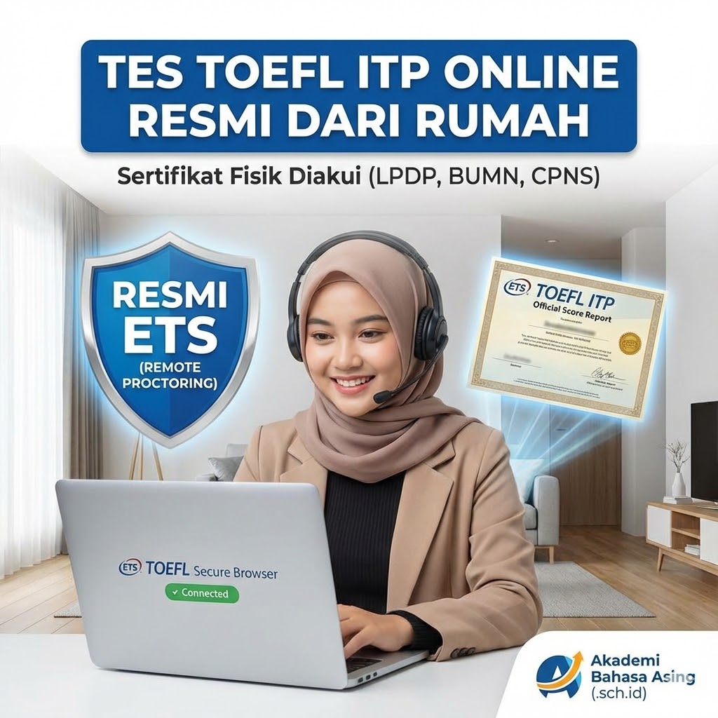 Tes TOEFL ITP Online Resmi ETS (Remote Proctoring) Akademi Bahasa Tes Toefl Itp Online Resmi Ets Remote Proctoring
