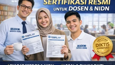 es untuk ertifikasi osen erdos 2026 png – Akademi Bahasa Asing Tes TOEFL ITP Untuk Sertifikasi Dosen Serdos NIDN 2026
