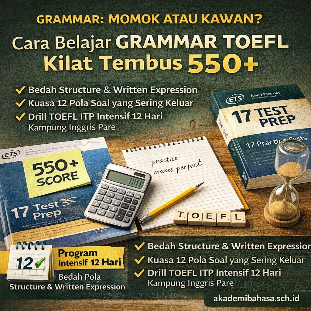 belajar grammar toefl dalam 12 hari – Akademi Bahasa Asing Belajar Grammar TOEFL Dalam 12 Hari