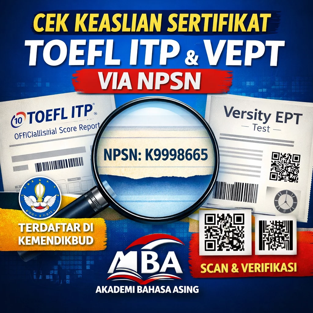 cek keaslian sertifikat toefl dan vept – Akademi Bahasa Asing Cek Keaslian Sertifikat TOEFL Dan VEPT