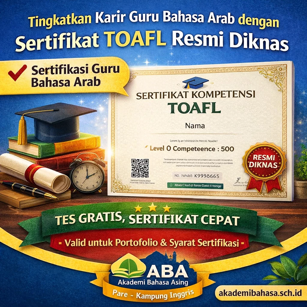 sertifikasi toafl untuk guru bahasa arab – Akademi Bahasa Asing Sertifikasi TOAFL Untuk Guru Bahasa Arab