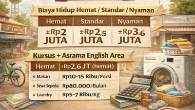 simulasi biaya hidup di pare 2026 – Akademi Bahasa Asing Simulasi Biaya Hidup Di Pare 2026