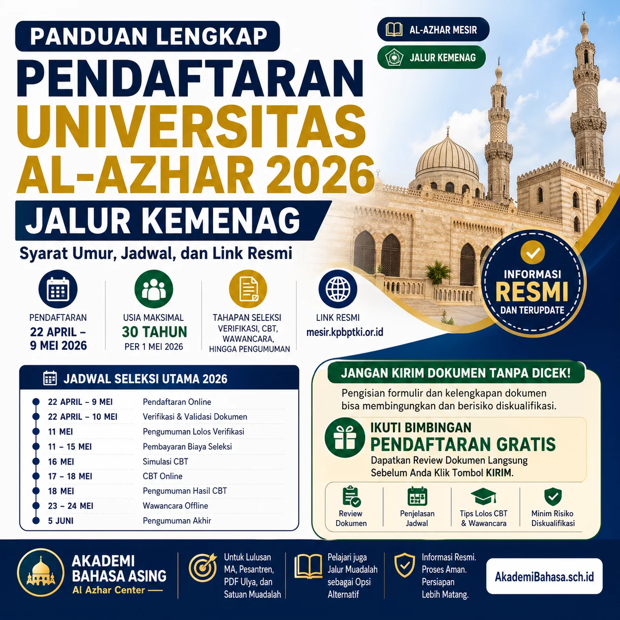 pendaftaran al azhar 2026 jalur kemenag – Akademi Bahasa Asing Pendaftaran Al Azhar 2026 Jalur Kemenag