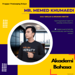 Mr. Memed Khumaedi Daily English Speaking Mentor Pengajar Akademi Bahasa