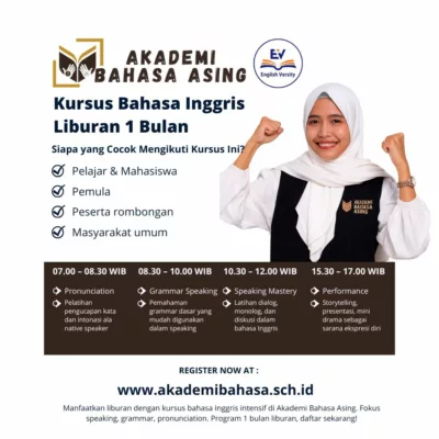 Kursus Bahasa Inggris Liburan – English Camp Interaktif di Akademi Bahasa Asing