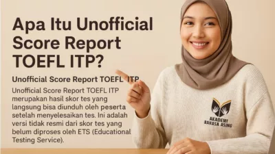 Apa Itu Unofficial Score Report TOEFL ITP