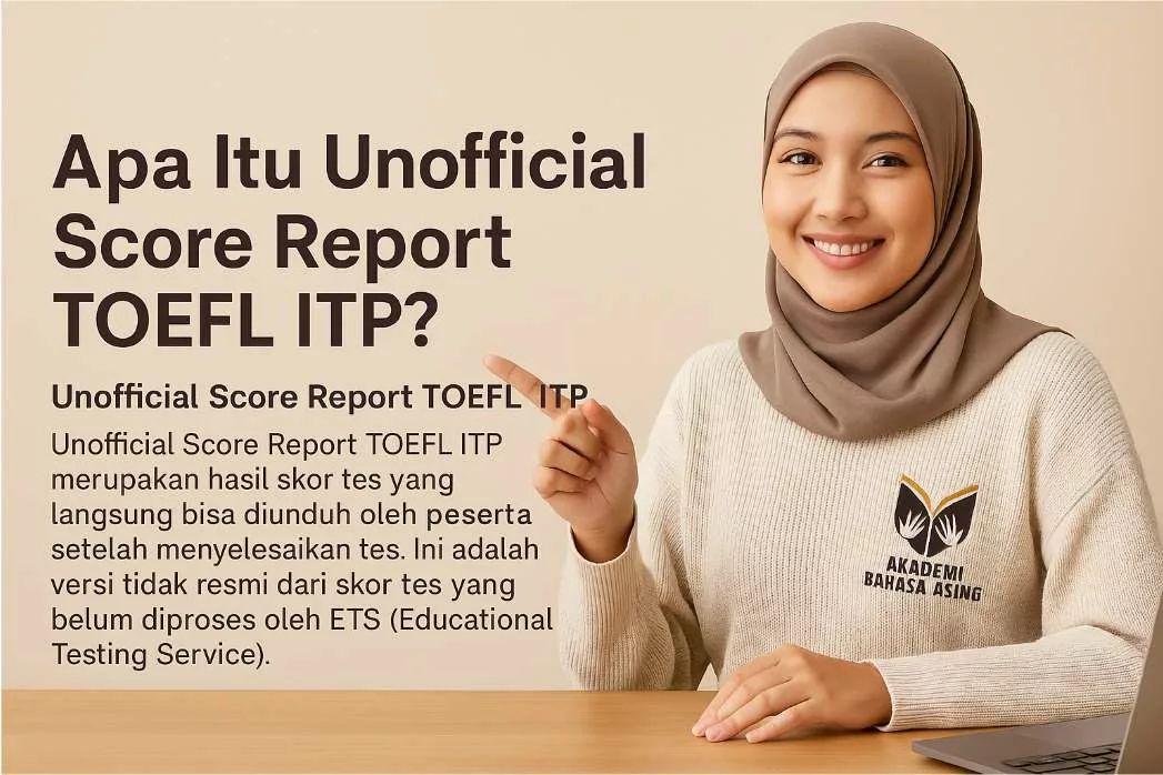 Apa Itu Unofficial Score Report TOEFL ITP