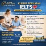 Kursus Persiapan IELTS Terbaik   Intensif  Program 1 Bulan      Akademi Bahasa Asing