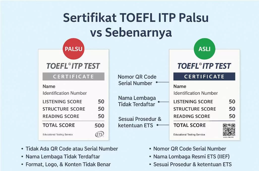 Sertifikat Toefl Itp Palsu