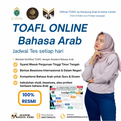 Tes TOAFL Bahasa Arab – Sertifikat Diakui Nasional & Internasional