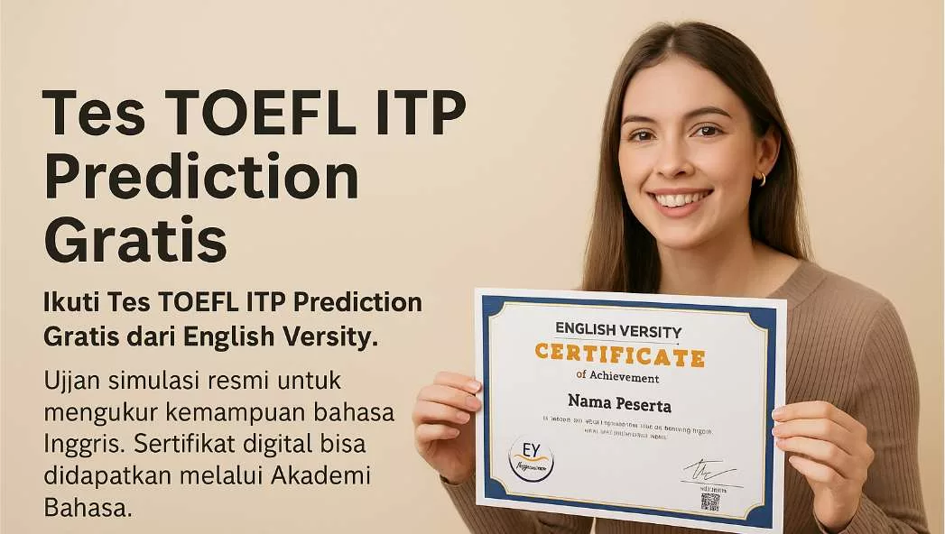 Tes TOEFL ITP Prediction Gratis – Simulasi Online Bersertifikat
