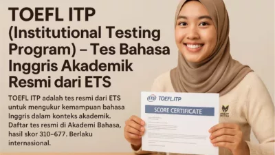 TOEFL ITP (Institutional Testing Program) – Tes Bahasa Inggris Akademik Resmi dari ETS