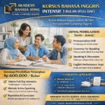Kursus Bahasa Inggris Intensif 1 Bulan  Full Day      Akademi Bahasa Asing
