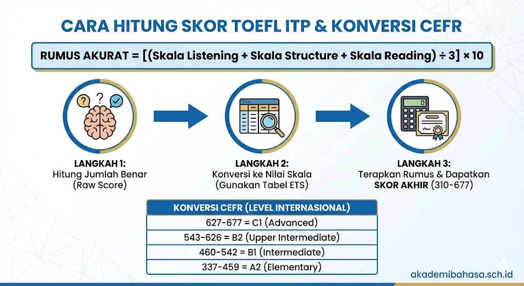 Cara Menghitung Skor Toefl Itp Paling Akurat Konversinya Ke Cefr