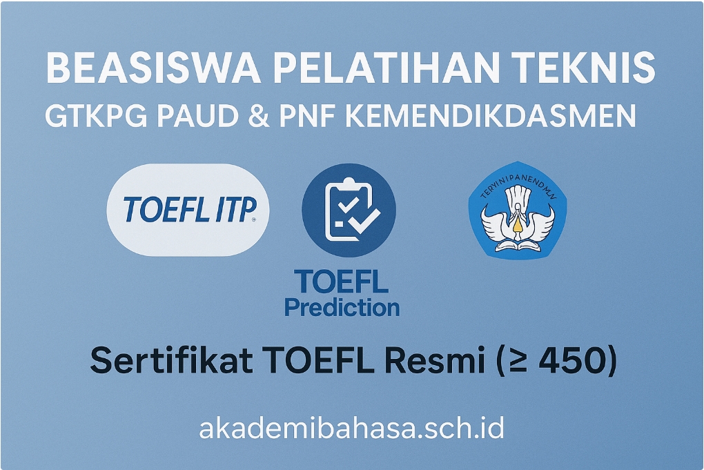 Beasiswa Gtkpg Paud Pnf Kemendikdasmen 2025 Bersama Akademi Bahasa Asing