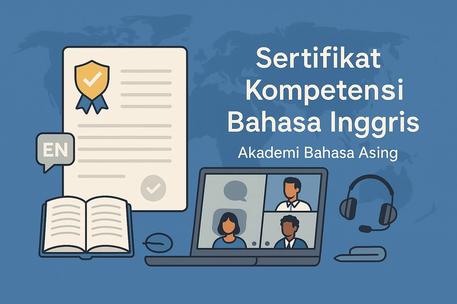 Cara Mendapatkan Sertifikat Kompetensi Bahasa Inggris Resmi Di Akademi Bahasa Asing