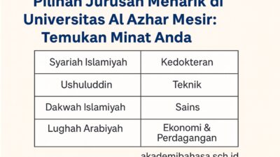 Jelajahi Berbagai Fakultas Dan Jurusan Di Universitas Al Azhar Mesir
