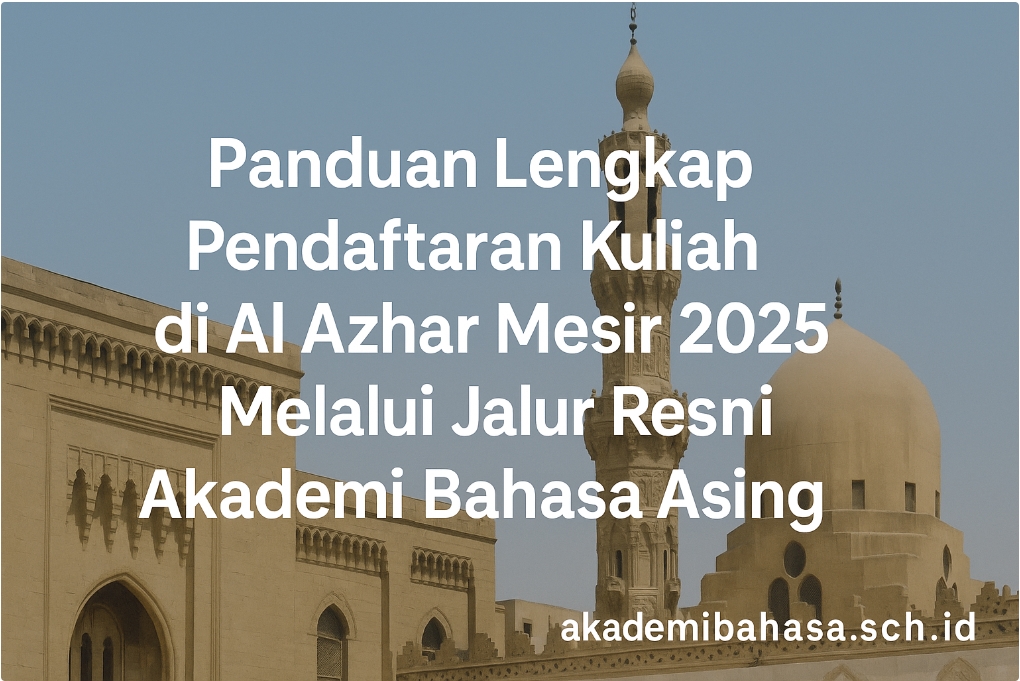 Panduan Lengkap Pendaftaran Kuliah Di Al Azhar Mesir 2025 Melalui Jalur Resmi Akademi Bahasa Asing