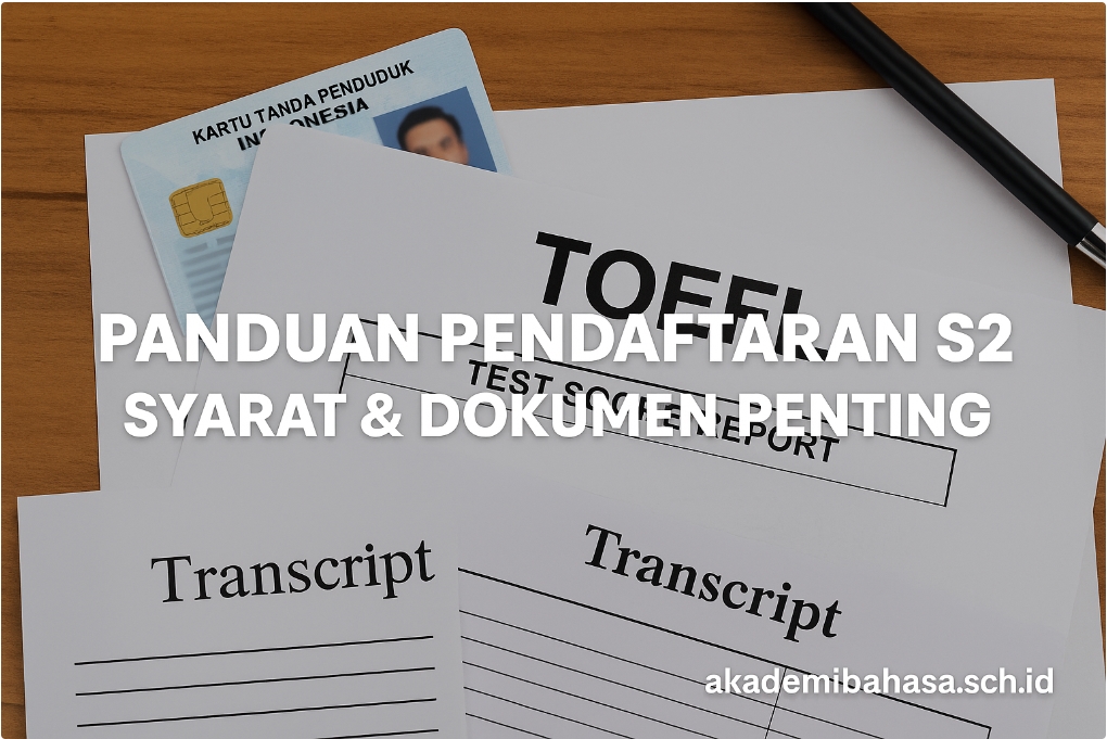 Panduan Lengkap Pendaftaran S2 Cek Syarat Dokumen Dan Solusi Toefl Resmi Di Akademi Bahasa Asing