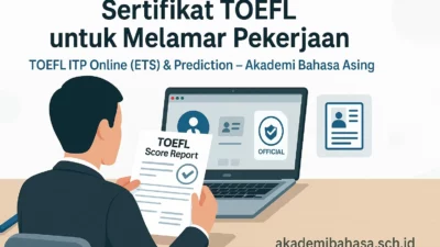 Sertifikat Toefl Untuk Melamar Pekerjaan Diselenggarakan Oleh Akademi Bahasa Asing 3 Sep 2025 11 05 15