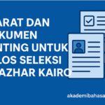 Syarat Masuk Al Azhar Kairo Akademi Bahasa Asing