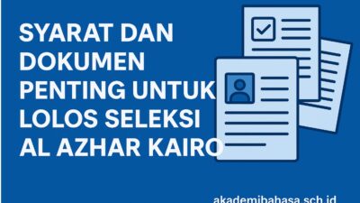 Syarat Masuk Al Azhar Kairo Akademi Bahasa Asing