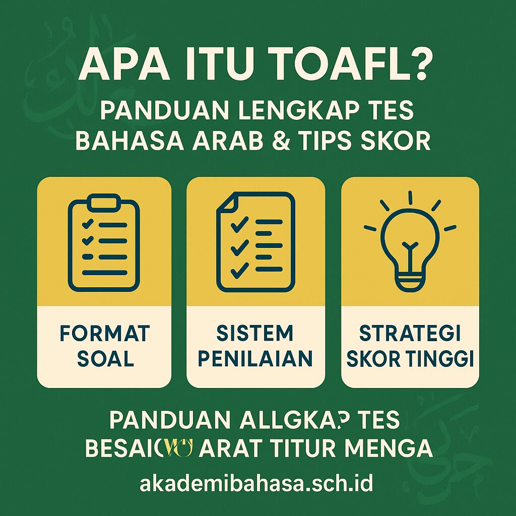 Apa Itu Toafl Panduan Lengkap Tes Bahasa Arab Tips Skor