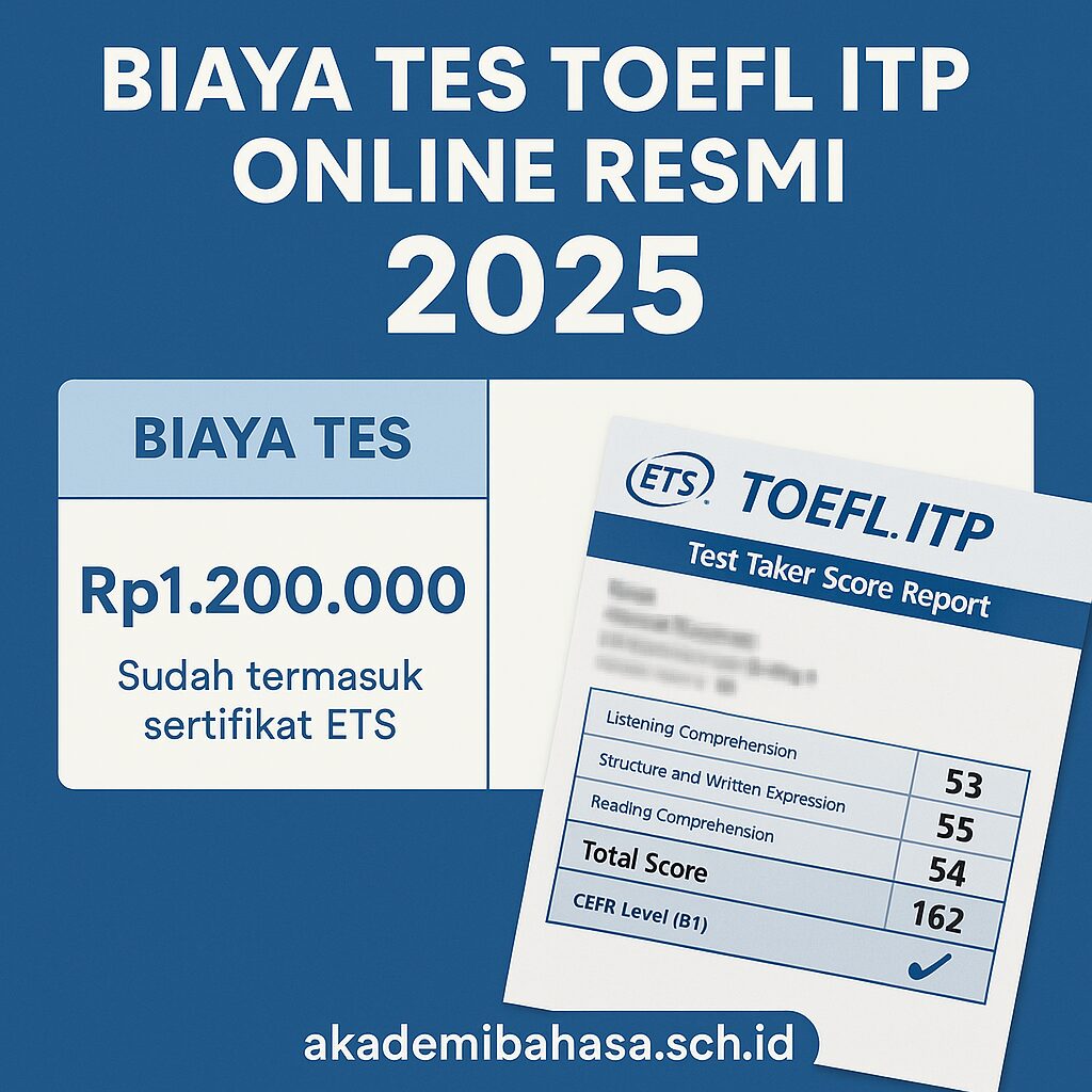 Biaya Tes Toefl Itp Online Resmi 2025 Akademi Bahasa Asing