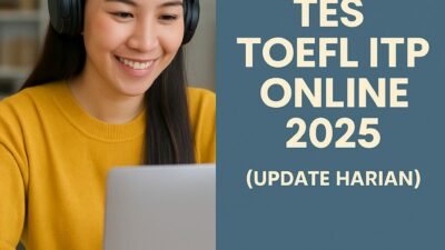 Jadwal Tes Toefl Itp Online 2025 Update Harian