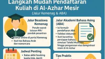 Langkah Mudah Pendaftaran Kuliah Di Al Azhar Kairo Mesir