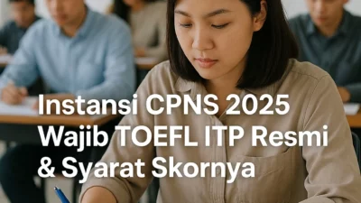 Instansi Cpns 2025 Wajib Toefl Itp Resmi Syarat Skornya