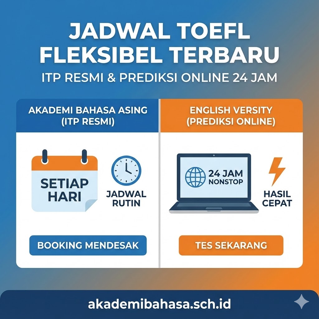 Jadwal Toefl Itp Prediksi Fleksibel Terbaru