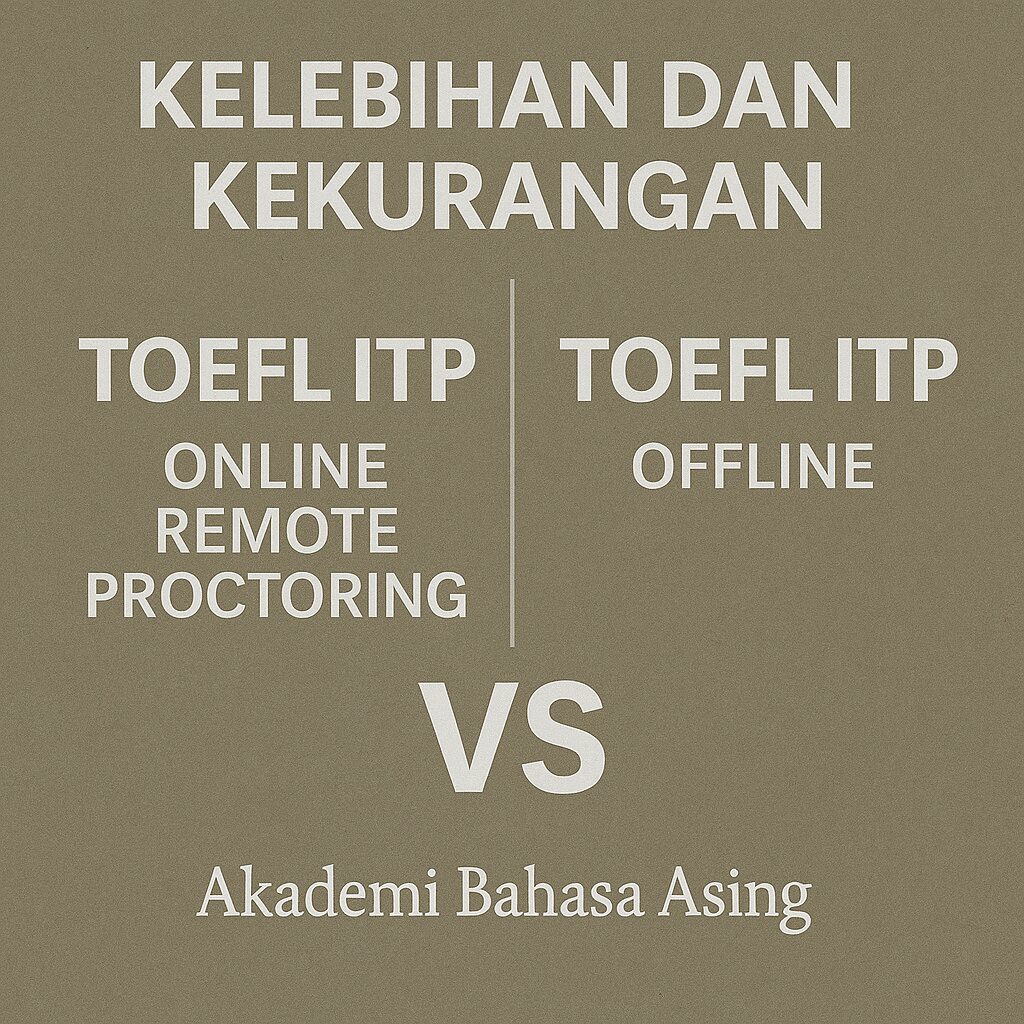 Kelebihan Dan Kekurangan Toefl Itp Online Vs Offline