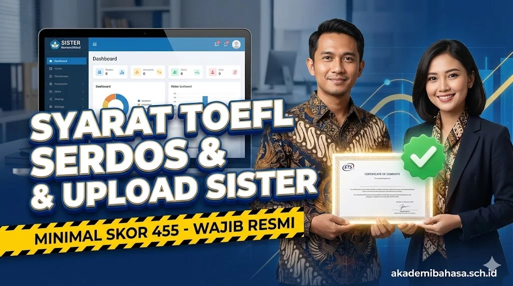 Panduan Lengkap Syarat Sertifikat Toefl Dosen Serdos Syarat Nilai Validitas Dan Upload Sister
